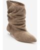 Forever & Always Shoes Forever & Always Shoes Lancy Leather Kitten Heel Ankle Boot - 1