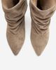 Forever & Always Shoes Forever & Always Shoes Lancy Leather Kitten Heel Ankle Boot - 5