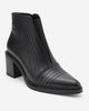 Forever & Always Shoes Forever & Always Shoes Lemma Leather Block Heel Ankle Boot - 1