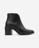 Forever & Always Shoes Forever & Always Shoes Lemma Leather Block Heel Ankle Boot - 2