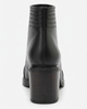 Forever & Always Shoes Forever & Always Shoes Lemma Leather Block Heel Ankle Boot - 3