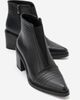 Forever & Always Shoes Forever & Always Shoes Lemma Leather Block Heel Ankle Boot - 4