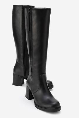 Forever & Always Shoes Forever & Always Shoes Lensa Leather Block Heel Boot