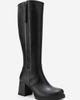Forever & Always Shoes Forever & Always Shoes Lensa Leather Block Heel Boot - 2