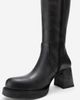 Forever & Always Shoes Forever & Always Shoes Lensa Leather Block Heel Boot - 4