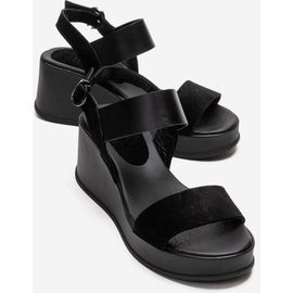 Forever & Always Shoes Forever & Always Shoes Lolanthe Leather Wedge Sandal