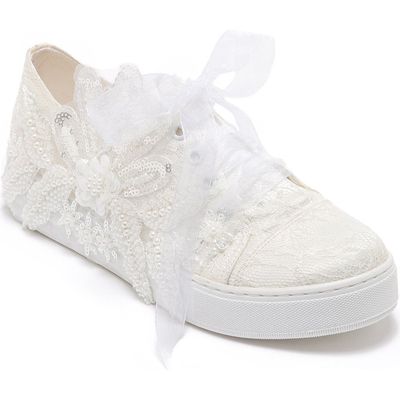 Forever & Always Shoes Forever & Always Shoes Lora Bridal Lace Sneaker