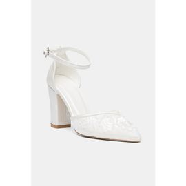 Forever & Always Shoes Forever & Always Shoes Lucienne Block Heel Ankle Strap Bridal Pump