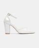 Forever & Always Shoes Forever & Always Shoes Lucienne Block Heel Ankle Strap Bridal Pump - 2
