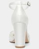 Forever & Always Shoes Forever & Always Shoes Lucienne Block Heel Ankle Strap Bridal Pump - 3