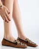Forever & Always Shoes Forever & Always Shoes Mabel Suede Leather Horsebit Loafers - 4