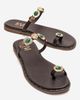 Forever & Always Shoes Forever & Always Shoes Martinez Leather Thong Sandal - 1