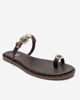 Forever & Always Shoes Forever & Always Shoes Martinez Leather Thong Sandal - 3