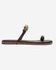 Forever & Always Shoes Forever & Always Shoes Martinez Leather Thong Sandal - 4