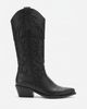 Forever & Always Shoes Forever & Always Shoes Matias Leather Block Heel Western Boot - 3