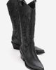 Forever & Always Shoes Forever & Always Shoes Matias Leather Block Heel Western Boot - 4