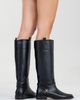 Forever & Always Shoes Forever & Always Shoes May Leather Knee High Buckle Boot - 5
