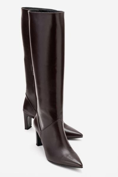 Forever & Always Shoes Forever & Always Shoes Merla Leather Block Heel Boot