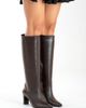 Forever & Always Shoes Forever & Always Shoes Merla Leather Block Heel Boot - 5