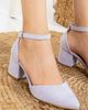 Forever & Always Shoes Forever & Always Shoes Miranda Low Block Heels with Pearls - 3
