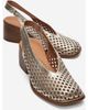 Forever & Always Shoes Forever & Always Shoes Monvera Block Heel Leather Slingback Sandal - 1
