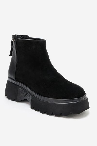 Forever & Always Shoes Forever & Always Shoes Nolda Leather Back Zip Platform Boot