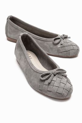 Forever & Always Shoes Forever & Always Shoes Nopos Leather Cap Toe Ballet Flat