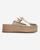 Forever & Always Shoes Forever & Always Shoes Novas Leather Platform Espadrille Mule - 4