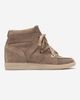 Forever & Always Shoes Forever & Always Shoes Oleta Leather Lace Up Sneaker Boot - 2
