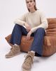 Forever & Always Shoes Forever & Always Shoes Oleta Leather Lace Up Sneaker Boot - 5