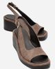 Forever & Always Shoes Forever & Always Shoes Orlena Leather Platform Wedge Sandal - 1