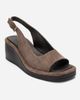 Forever & Always Shoes Forever & Always Shoes Orlena Leather Platform Wedge Sandal - 3