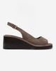 Forever & Always Shoes Forever & Always Shoes Orlena Leather Platform Wedge Sandal - 4