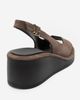 Forever & Always Shoes Forever & Always Shoes Orlena Leather Platform Wedge Sandal - 5