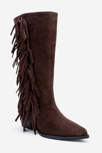 Forever & Always Shoes Forever & Always Shoes Orlo Leather Fringed Western Boot