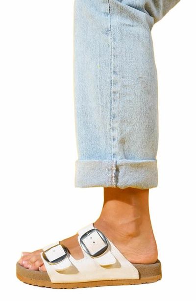Forever & Always Shoes Forever & Always Shoes Ovesta Soft Footbed Leather Slide Sandal
