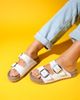 Forever & Always Shoes Forever & Always Shoes Ovesta Soft Footbed Leather Slide Sandal - 2