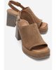 Forever & Always Shoes Forever & Always Shoes Penvia Block Heel Leather Platform Sandal - 1