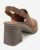 Forever & Always Shoes Forever & Always Shoes Penvia Block Heel Leather Platform Sandal - 5
