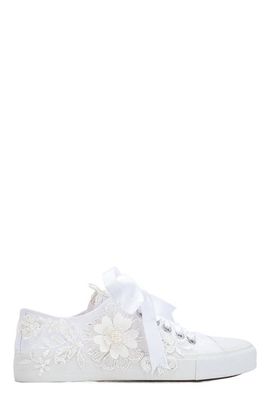 Forever & Always Shoes Forever & Always Shoes Peyton Floral Lace Bridal Sneakers