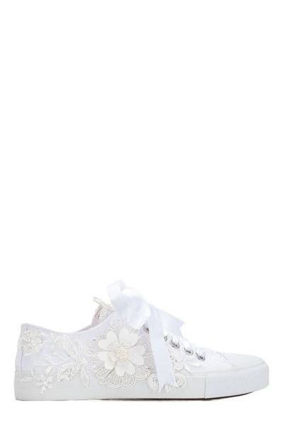 Forever & Always Shoes Forever & Always Shoes Peyton Floral Lace Bridal Sneakers