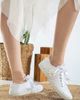 Forever & Always Shoes Forever & Always Shoes Peyton Floral Lace Bridal Sneakers - 5