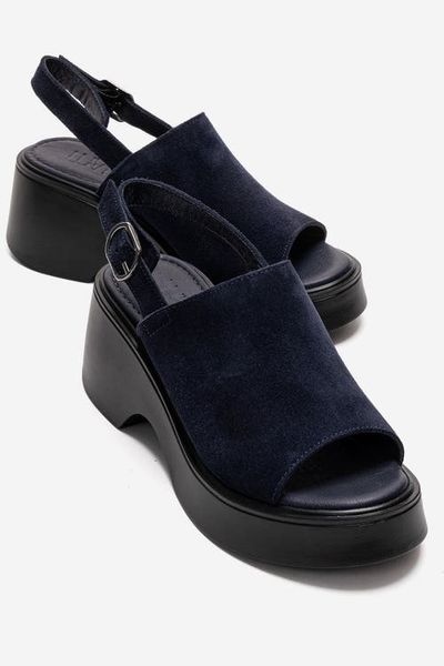 Forever & Always Shoes Forever & Always Shoes Power Leather Platform Wedge Sandal