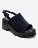 Forever & Always Shoes Forever & Always Shoes Power Leather Platform Wedge Sandal - 3