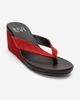 Forever & Always Shoes Forever & Always Shoes Pryon Leather Thong Wedge Sandal - 1