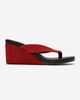 Forever & Always Shoes Forever & Always Shoes Pryon Leather Thong Wedge Sandal - 2