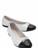 Forever & Always Shoes Forever & Always Shoes Rayne Cap Toe Leather Ballet Flat - 1