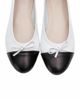 Forever & Always Shoes Forever & Always Shoes Rayne Cap Toe Leather Ballet Flat - 4