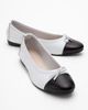 Forever & Always Shoes Forever & Always Shoes Rayne Cap Toe Leather Ballet Flat - 5