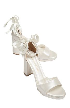 Forever & Always Shoes Forever & Always Shoes Renee Platform Sandals with Pearls